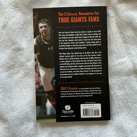 100 Things San Francisco Giants Fans Should Know Before Die Book Baseball Gift - Picture 2 of 2